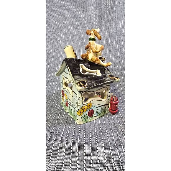 Puppy Palace" Tealight Candle Holder - Picture 4 of 7